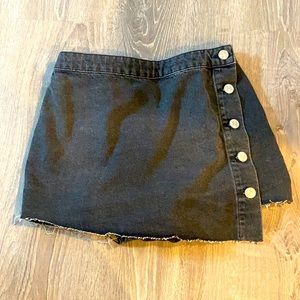 Black Jean Skort! Worn twice!